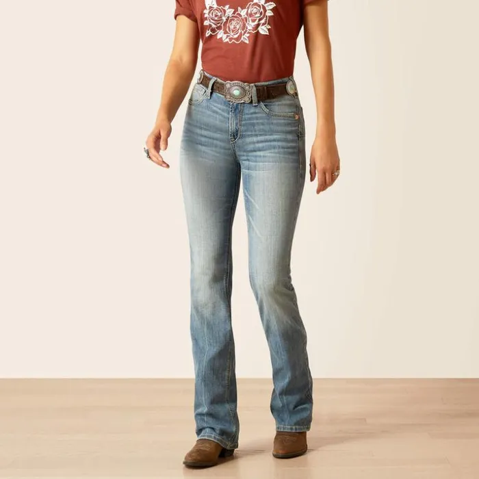 Denim Women Ariat REAL HR Brooklyn Boot Cut Sabine