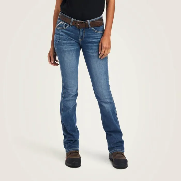 Denim Women Ariat Rebar Riveter Boot Cut Jean Malibu