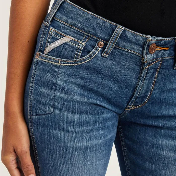 Denim Women Ariat Rebar Riveter Boot Cut Jean Malibu