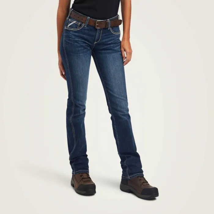 Denim Women Ariat Rebar Riveter Straight Jean Atlanta
