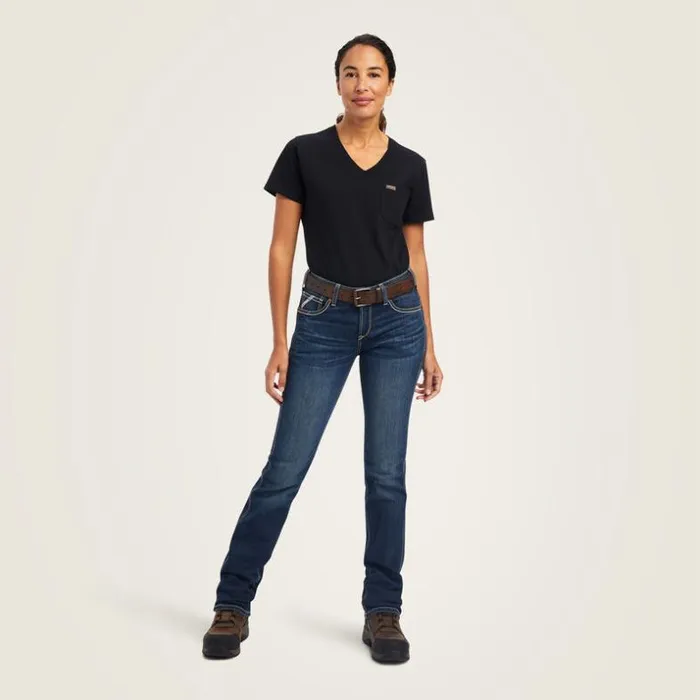 Denim Women Ariat Rebar Riveter Straight Jean Atlanta