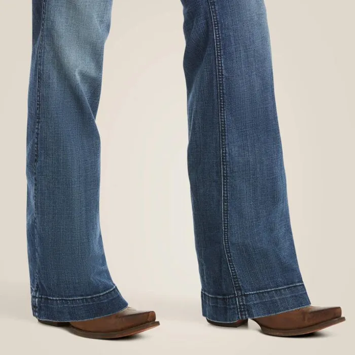 Denim Women Ariat Trouser Mid Rise Stretch Outseam Ella Wide Leg Jean Bluebell Denim Women Ariat Trouser Mid Rise Stretch Outseam Ella Wide Leg Jean Bluebell