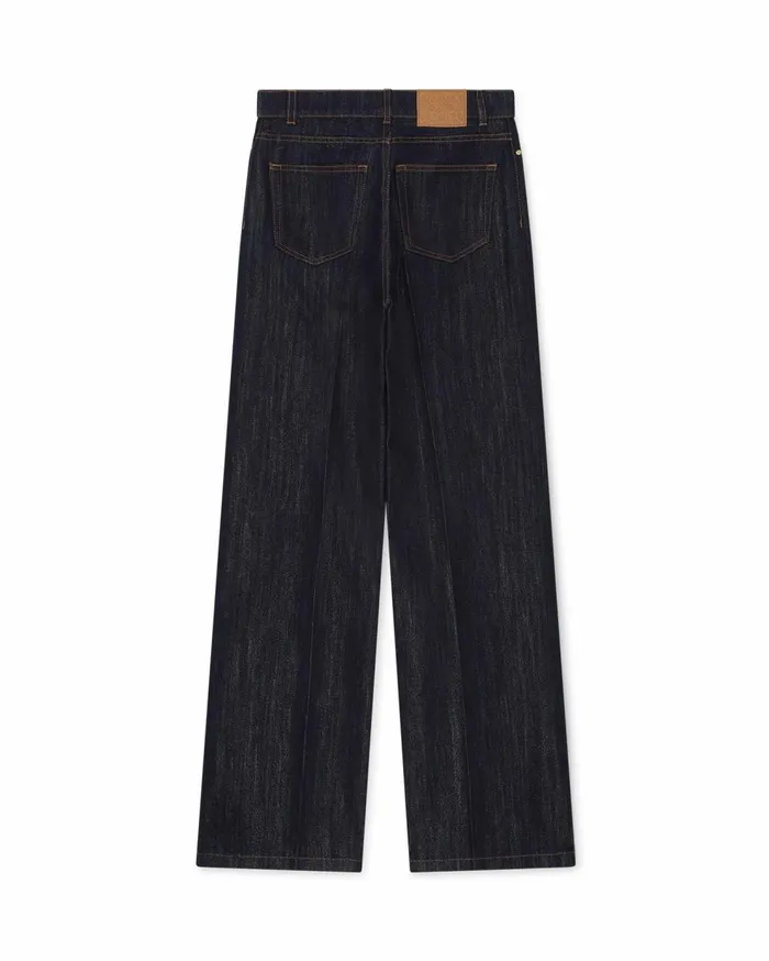 Denim Women Casablanca Paris Washed Indigo Silver Lurex Jeans