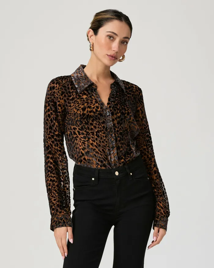 Desano Shirt 8211 Landslide Multi Velvet Women Tops and Blouses PAIGE Desano Shirt 8211 Landslide Multi Velvet Women Tops and Blouses PAIGE
