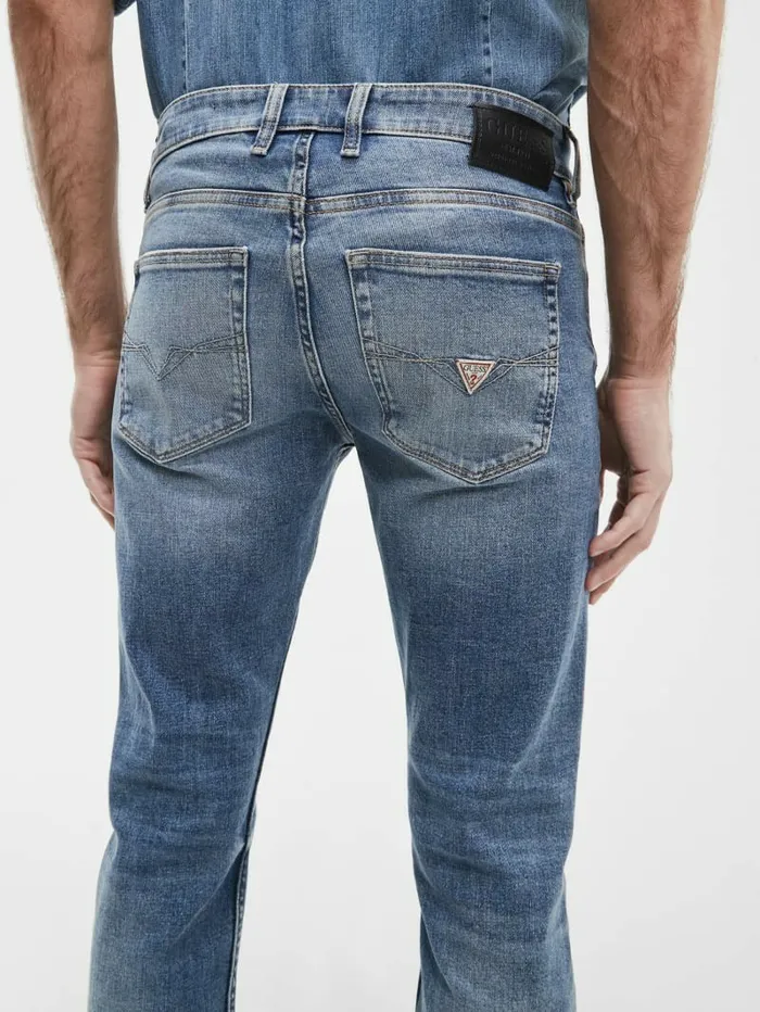 Distressed Tapered Jeans Light Tide Wash Men Jeans and Denim GUESS Distressed Tapered Jeans Light Tide Wash Men Jeans and Denim GUESS