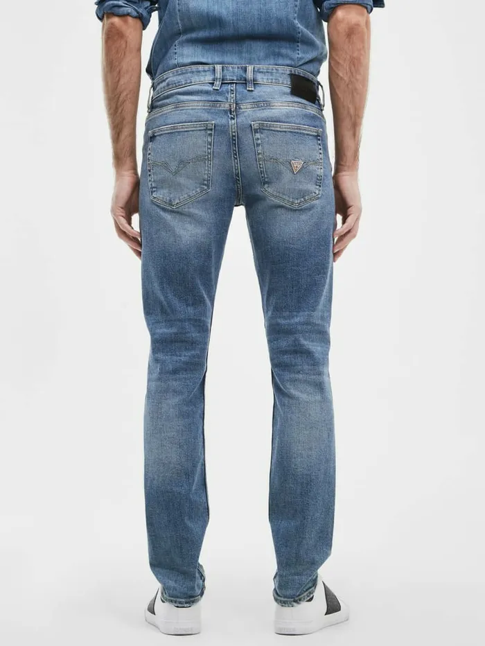 Distressed Tapered Jeans Light Tide Wash Men Jeans and Denim GUESS Distressed Tapered Jeans Light Tide Wash Men Jeans and Denim GUESS