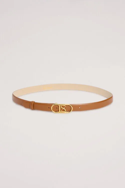 Dolcino Dolcino BrownGold Women Belts Luisa Spagnoli