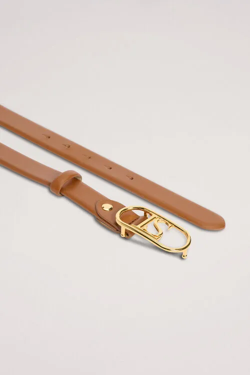 Dolcino Dolcino BrownGold Women Belts Luisa Spagnoli