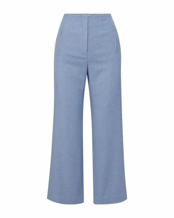 Dova Pant Heather Smoke Blue Women Veronica Beard Pants Dova Pant Heather Smoke Blue Women Veronica Beard Pants