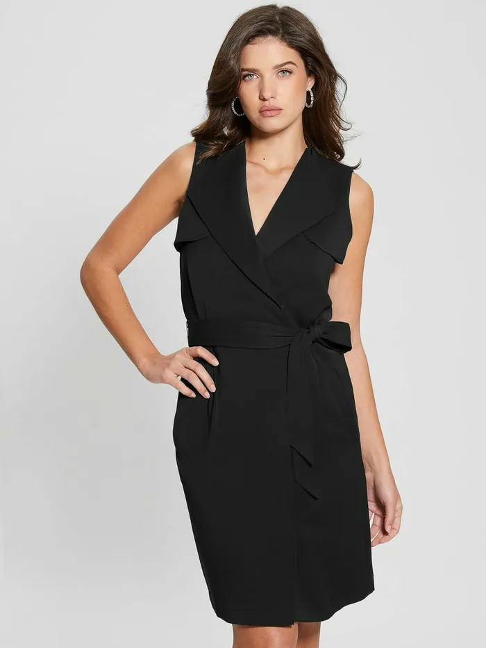 Dresses and Jumpsuits Everly Trench Dress Black GUESS Women