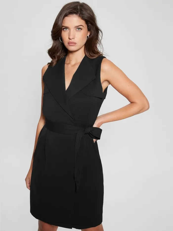 Dresses and Jumpsuits Everly Trench Dress Black GUESS Women Dresses and Jumpsuits Everly Trench Dress Black GUESS Women