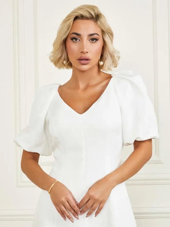 Dresses and Jumpsuits GUESS Women Eco Calla Dress Pale Pearl Dresses and Jumpsuits GUESS Women Eco Calla Dress Pale Pearl