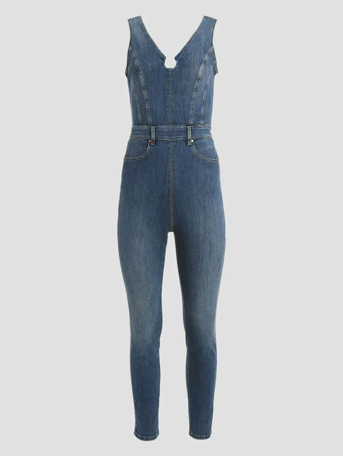 Dresses and Jumpsuits GUESS Women Eco Ester Denim Jumpsuit Feather Ocean