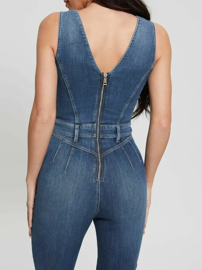 Dresses and Jumpsuits GUESS Women Eco Ester Denim Jumpsuit Feather Ocean
