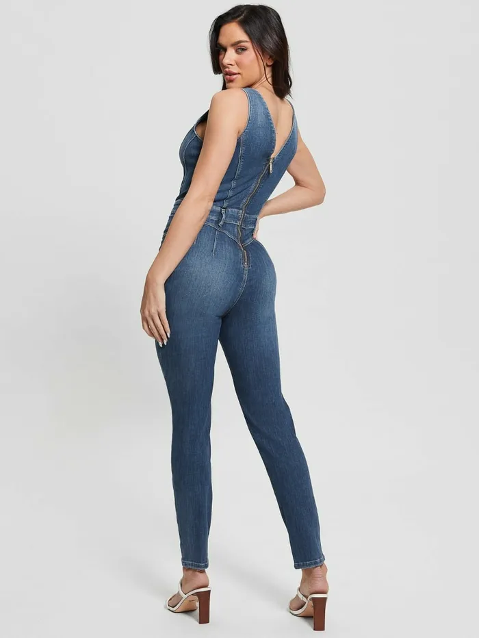 Dresses and Jumpsuits GUESS Women Eco Ester Denim Jumpsuit Feather Ocean