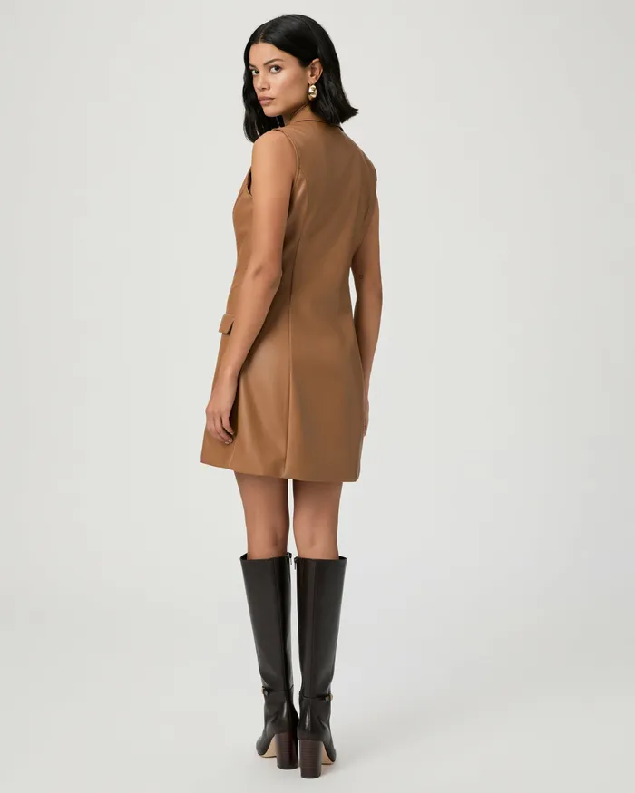 Dresses PAIGE Women Graciella Dress 8211 Argan Oil Faux Leather