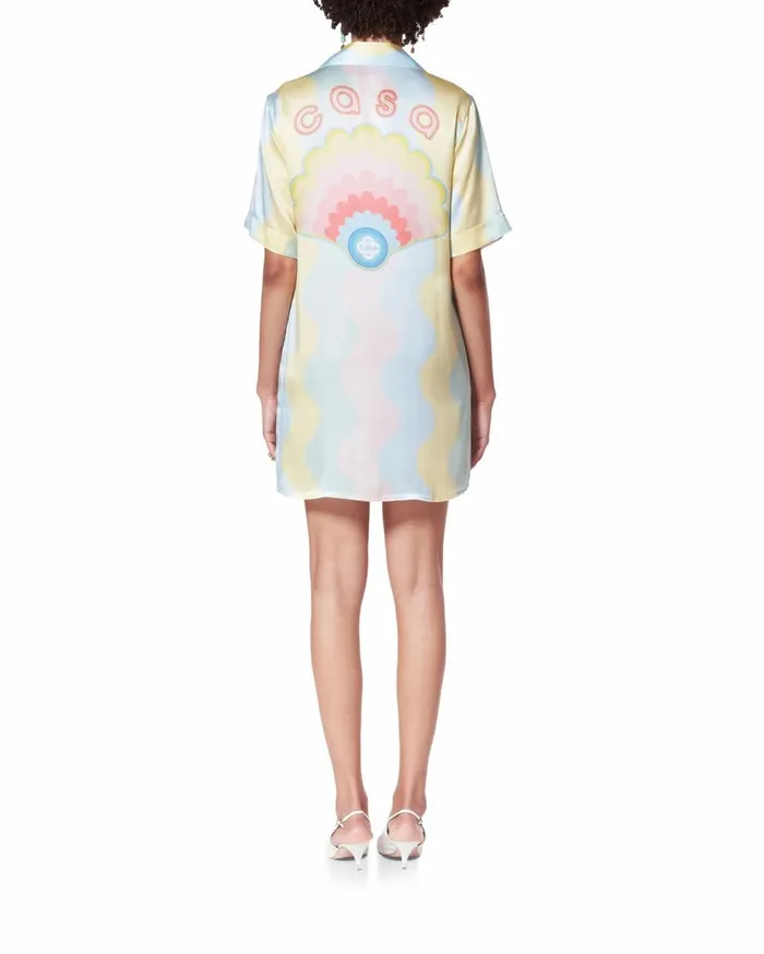 Dresses Women Casablanca Paris Casa Shell Wave Silk Dress