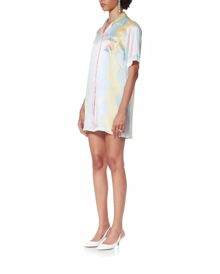 Dresses Women Casablanca Paris Casa Shell Wave Silk Dress