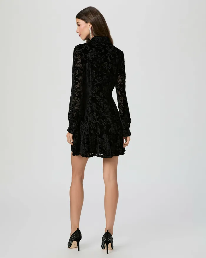 Dresses Women Desano Shirt Dress 8211 Black Velvet PAIGE