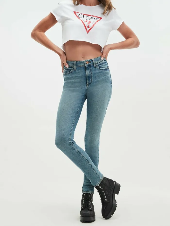 Eco 1981 Skinny Jeans Zircon Blu Women Jeans and Denim GUESS