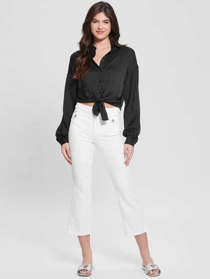 Eco Bow Jun Shirt Black Tops GUESS Women