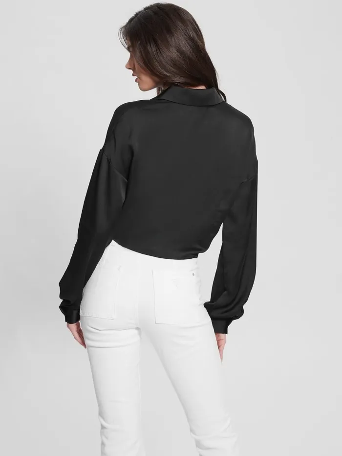 Eco Bow Jun Shirt Black Tops GUESS Women