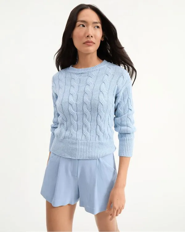 Eleanor Pullover Bluebell Women Veronica Beard Tops