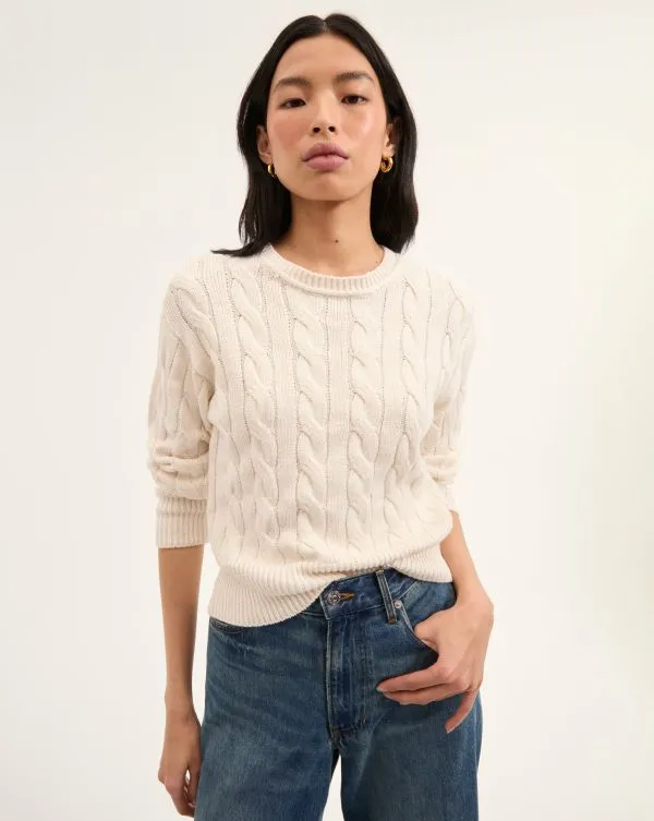 Eleanor Pullover Offwhite Women Veronica Beard Tops