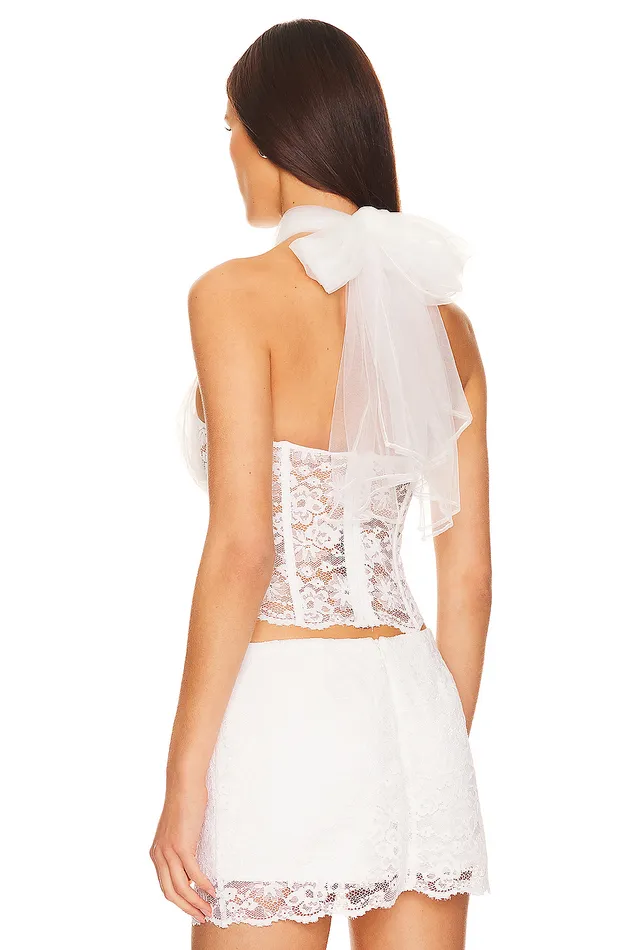 Elliot Top White Lace Women Lovers and Friends Tops