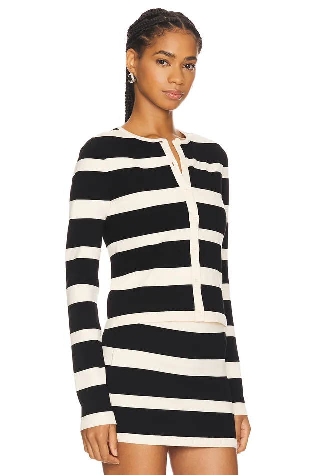 Eloise Cardigan Black and Cream Women Lovers and Friends Tops Eloise Cardigan Black and Cream Women Lovers and Friends Tops