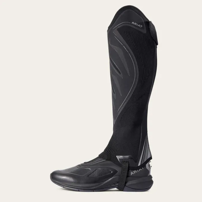English Riding Boots MenWomen Ariat Ascent Half Chap Black Knit English Riding Boots MenWomen Ariat Ascent Half Chap Black Knit
