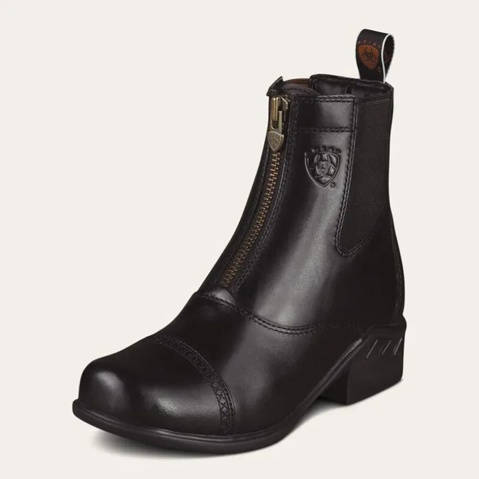 English Riding Boots Women Ariat Heritage RT Zip Paddock Boot Black