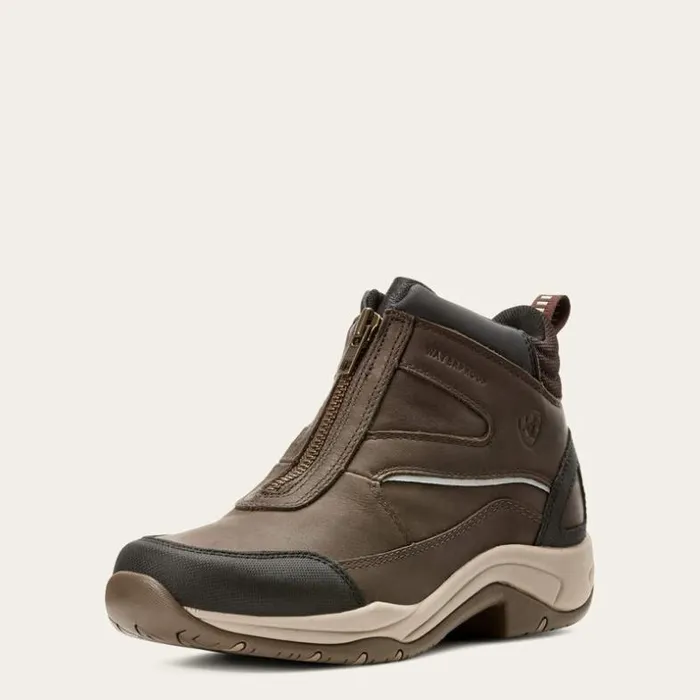 English Riding Boots Women Ariat Telluride Zip Waterproof Dark Brown