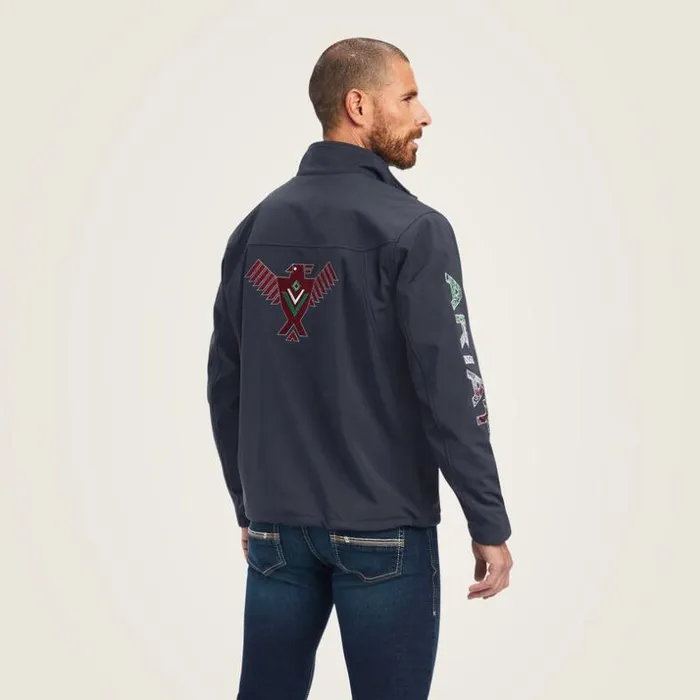 English Riding Men Ariat Thunderbird Team Softshell Jacket Ebony