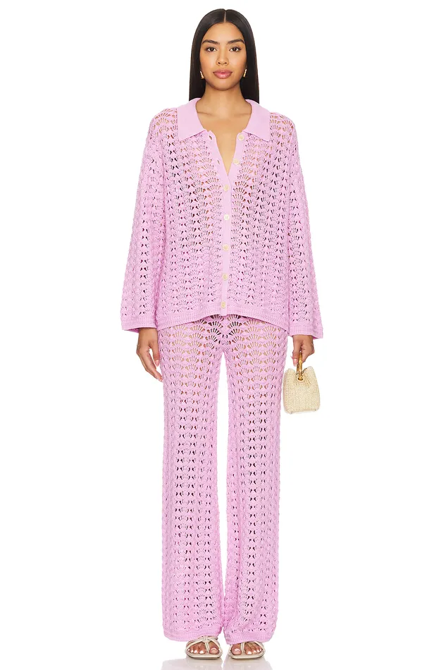 Estie Knit Pants Pink Women Lovers and Friends Pants Estie Knit Pants Pink Women Lovers and Friends Pants