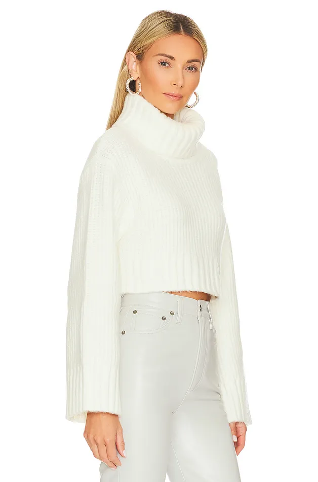 Feya Cropped Pullover Ivory Women Lovers and Friends Sweaters and Knits Feya Cropped Pullover Ivory Women Lovers and Friends Sweaters and Knits