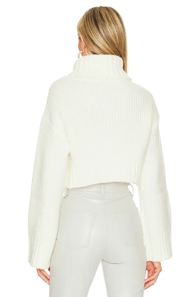 Feya Cropped Pullover Ivory Women Lovers and Friends Sweaters and Knits Feya Cropped Pullover Ivory Women Lovers and Friends Sweaters and Knits