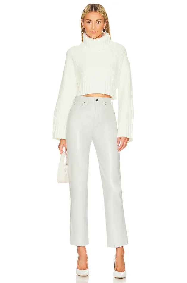 Feya Cropped Pullover Ivory Women Lovers and Friends Sweaters and Knits Feya Cropped Pullover Ivory Women Lovers and Friends Sweaters and Knits