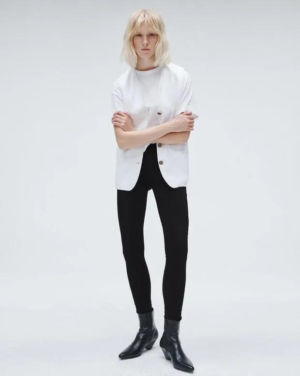 Flare and BootcutJeans Flexi Nina Skinny Jean Black rag and bone Women