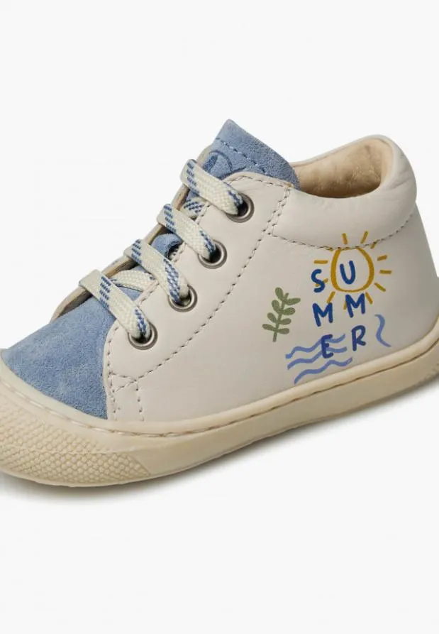 Flat Shoes Kids Naturino NATURINO SORIEL Whitelight Blue Flat Shoes Kids Naturino NATURINO SORIEL Whitelight Blue
