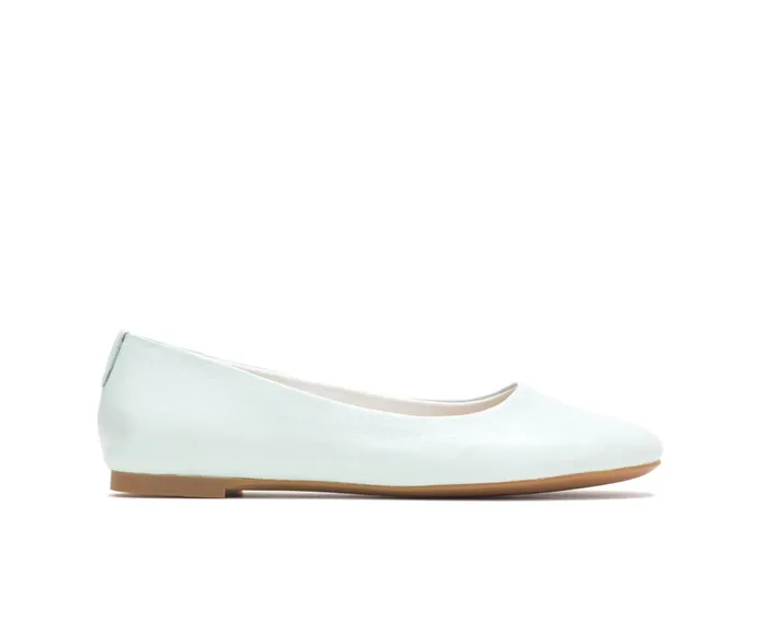 Flats and SlipOns Kendal Ballet Perfect Fit Pale Blue Leather 8211 Hush Puppies Women
