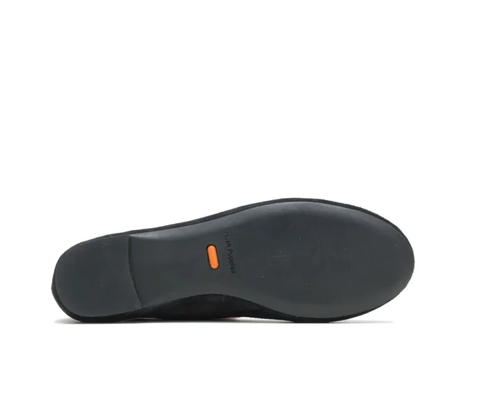 Flats and SlipOns Women Kendal Ballet Perfect Fit Black Suede Hush Puppies Flats and SlipOns Women Kendal Ballet Perfect Fit Black Suede Hush Puppies