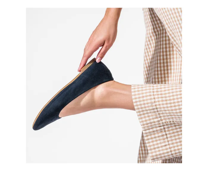 Flats and SlipOns Women Kendal Ballet Perfect Fit Black Suede Hush Puppies Flats and SlipOns Women Kendal Ballet Perfect Fit Black Suede Hush Puppies