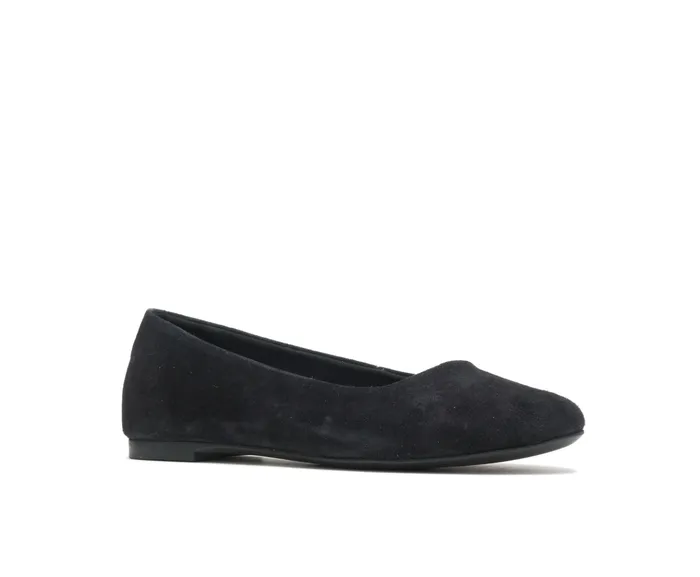 Flats and SlipOns Women Kendal Ballet Perfect Fit Black Suede Hush Puppies Flats and SlipOns Women Kendal Ballet Perfect Fit Black Suede Hush Puppies