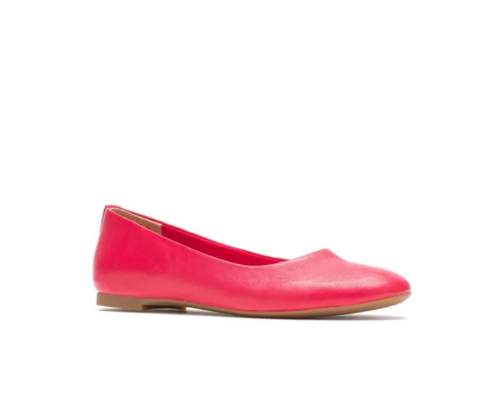 Flats and SlipOns Women Kendal Ballet Perfect Fit Fire Red Leather Hush Puppies Flats and SlipOns Women Kendal Ballet Perfect Fit Fire Red Leather Hush Puppies
