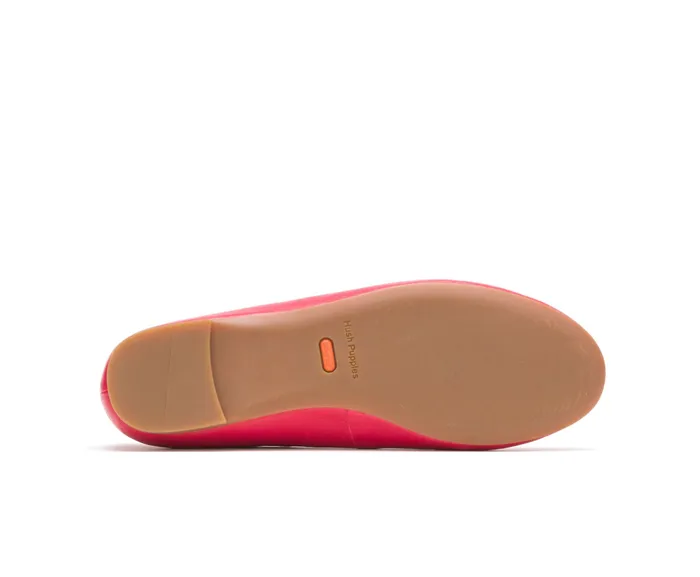 Flats and SlipOns Women Kendal Ballet Perfect Fit Fire Red Leather Hush Puppies Flats and SlipOns Women Kendal Ballet Perfect Fit Fire Red Leather Hush Puppies