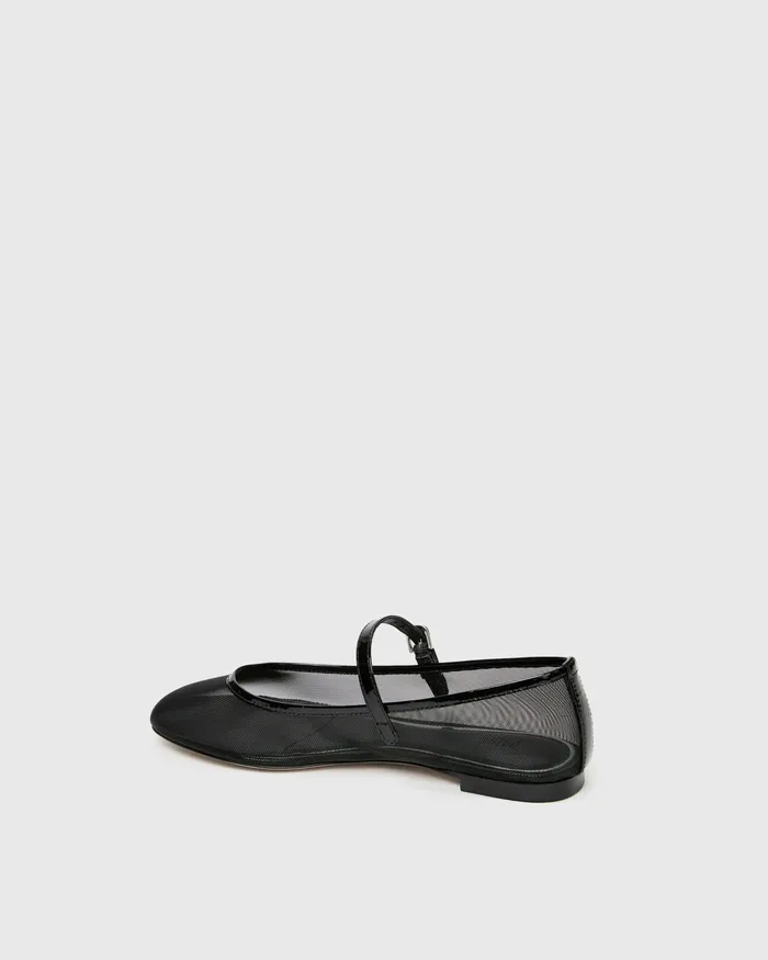 Flats PAIGE Women Josie Flat 8211 Black MeshPatent Leather Flats PAIGE Women Josie Flat 8211 Black MeshPatent Leather