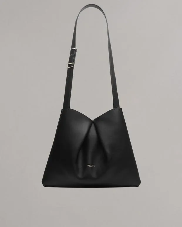Flats rag and bone Women Bloom Large Calf Leather Crossbody Bag BlackCognac