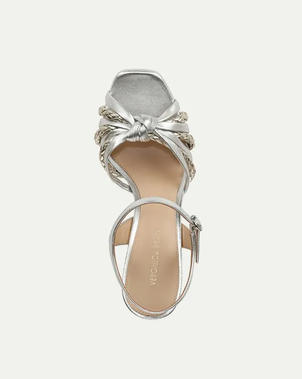 Flavia Platform Sandal Silverandplatinum Women Veronica Beard Shoes Flavia Platform Sandal Silverandplatinum Women Veronica Beard Shoes