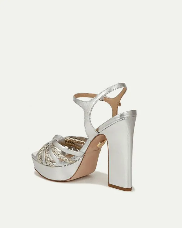 Flavia Platform Sandal Silverandplatinum Women Veronica Beard Shoes Flavia Platform Sandal Silverandplatinum Women Veronica Beard Shoes